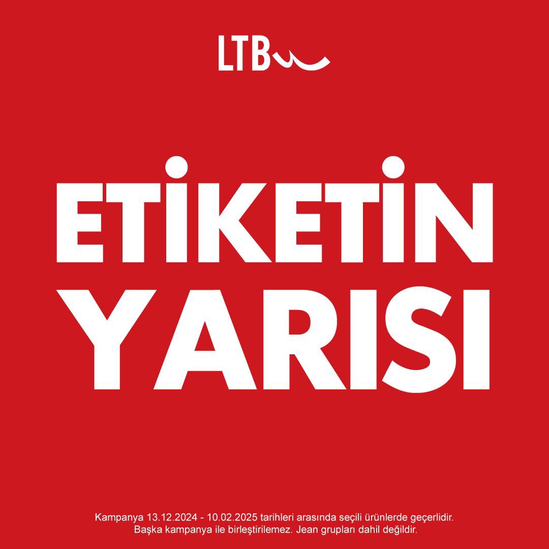 Etiketin yarısı indirim fırsatı mağazalar ve Online’da!
