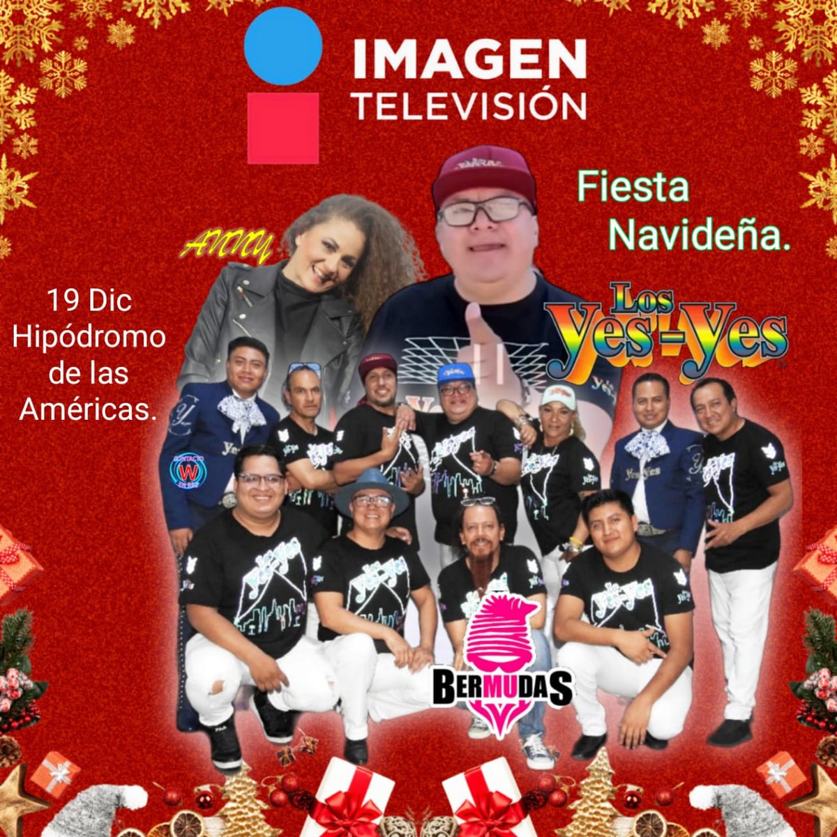 19 de diciembre se baila la cumbia TIKTOKERA con toda la banda de imagen televisión.

Negrita, El Verde De Tus Ojos, Buscando un amor, Claudia, Nuestra Historia De Amor, Un Poblano Enamorado, Ando Re Loco, Perversamente Bella, El Sonido De Tu Corazón, Las cumbias más virales del