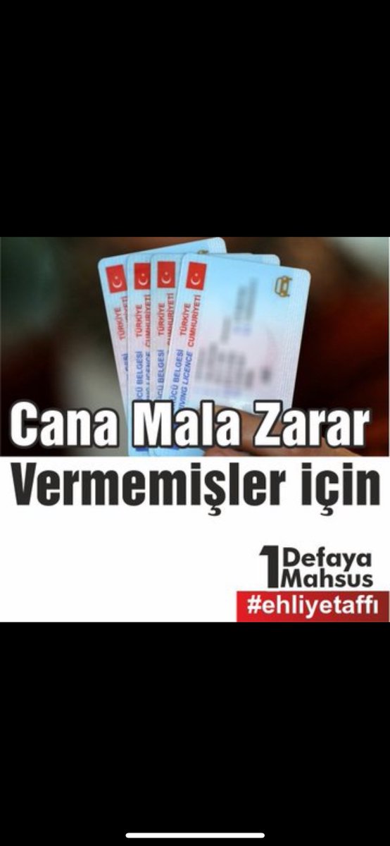 Tek Umudumuz Çaremiz #EhliyetAffı Dır

Ehliyetim Ekmeğimdir

<a href="/AliYerlikaya/">Ali Yerlikaya</a> <a href="/yilmaztunc/">Yılmaz TUNÇ</a> <a href="/TBMMresmi/">TBMM</a> <a href="/TBMMGenelKurulu/">TBMM Genel Kurulu</a> <a href="/MhpTbmmGrubu/">MHP TBMM Grubu #MHP</a> <a href="/Akparti/">AK Parti</a> <a href="/UABakanligi/">T.C. Ulaştırma ve Altyapı Bakanlığı</a> <a href="/AvMustafaArslan/">Av.Mustafa ARSLAN</a> <a href="/AvOzlemZengin/">Av. Özlem Zengin 🇹🇷</a> <a href="/alimahir/">Ali Mahir Başarır</a> <a href="/eczozgurozel/">Özgür Özel</a> <a href="/herkesicinCHP/">CHP 🇹🇷</a> <a href="/MHP_Bilgi/">MHP</a> <a href="/M_Sarigul/">Mustafa Sarıgül</a> <a href="/MullaogluServet/">Servet Mullaoğlu</a> <a href="/orhanssumer/">Orhan SÜMER</a>