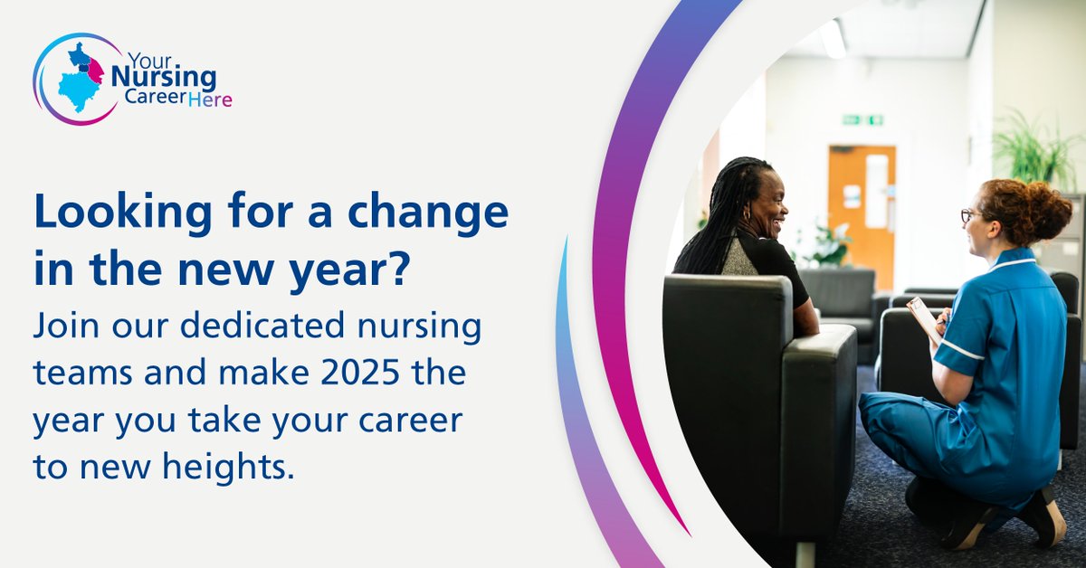 Looking for a fresh start in 2025? Join our dedicated nursing teams and take your career to new heights. Take the next step in your nursing journey and start the new year with purpose - zurl.co/HTI0 #Careers #Nursing #NHS
