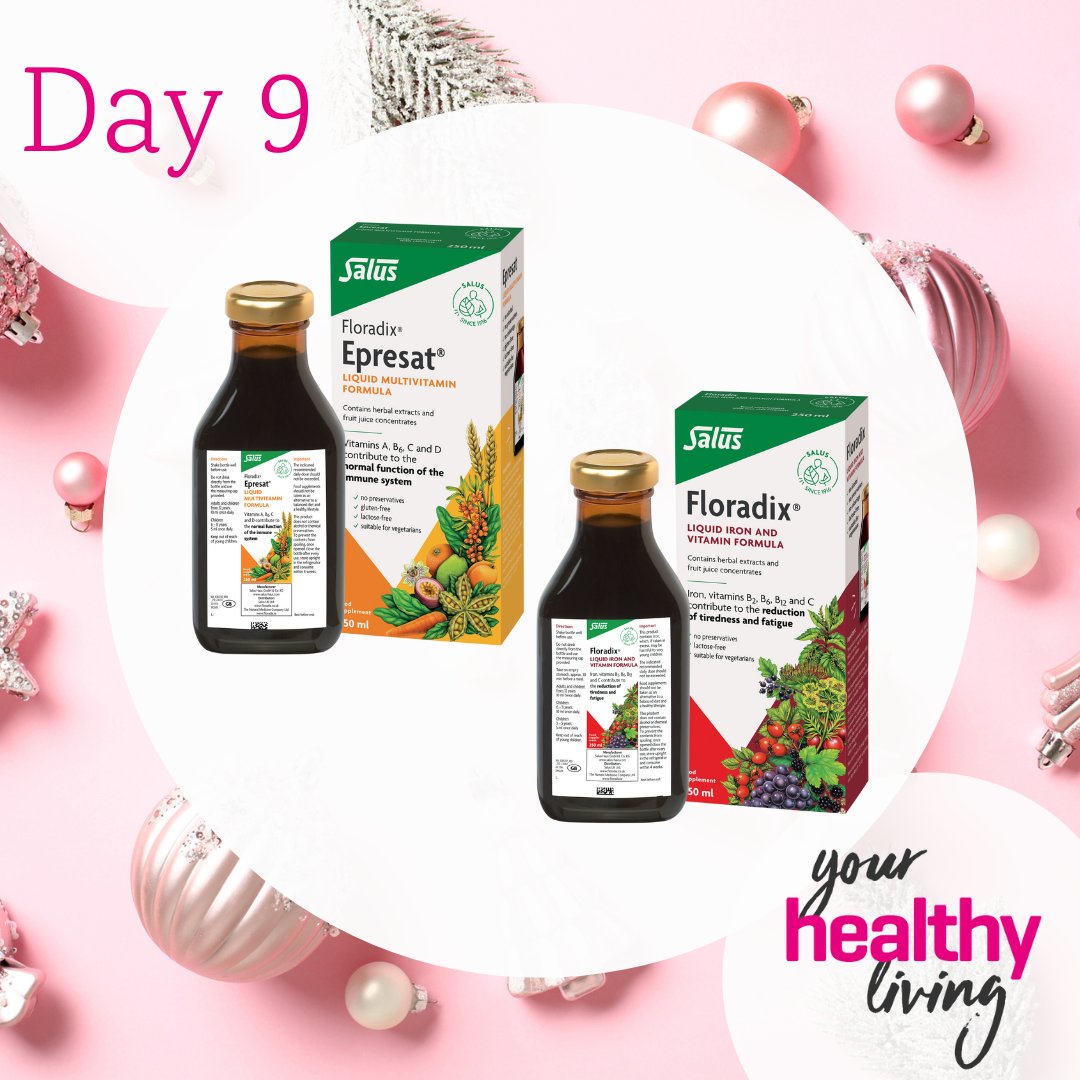 YHLMag's tweet photo. #YHLAdvent🎄#WIN a bottle of @FloradixUK 's Liquid Iron for the reduction of tiredness &amp; fatigue AND Epresat Multivitamin Formula to boost the immune system 💫❄️  
ENTER: Follow us both &amp; RT #Giveaway closes 11:59pm 16/12. UK only. Also open on FB &amp; IG. Full T&amp;C's online #Comp https://t.co/sDrCSdmI9d