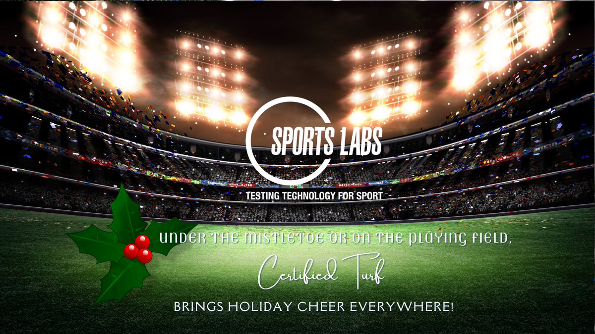 #SportsLabs #CertifiedTurf #HolidayJoy 🌱🎄