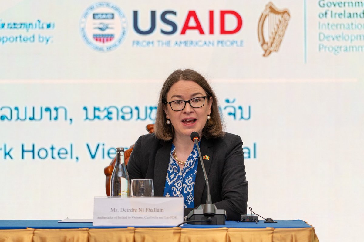 irlembvietnam's tweet photo. Ambassador Ní Fhallúin joined with @UNDPLaoPDR &amp; @USAIDAsia in Vientiane to launch the Enhancing Efficiency &amp; Accessibility of Public Services in Lao PDR (LEAP) project. 

The project aims to ensure better access to services for citizens of 🇱🇦, particularly in remote communities. https://t.co/YEsm9CmGmP