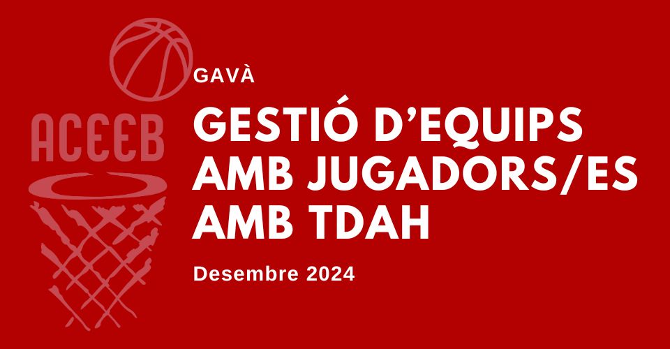 ACEEBbasquet's tweet photo. "Gestió d'equips amb jugadors/es amb TDAH"

🗣️ Seminari a Gavà https://t.co/RlzOSuwZR5 https://t.co/WhYHjLxGf1