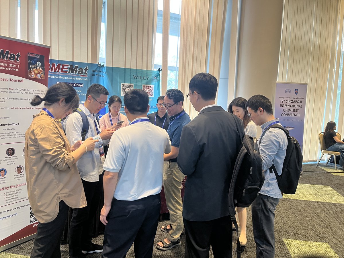 In the 12th Singapore International Chemistry Conference (SICC-12), BMEMat journal hosted Symposium 5: BioMedical Engineering Materials and promoted the journal at a booth. #SICC12 #BMEMat