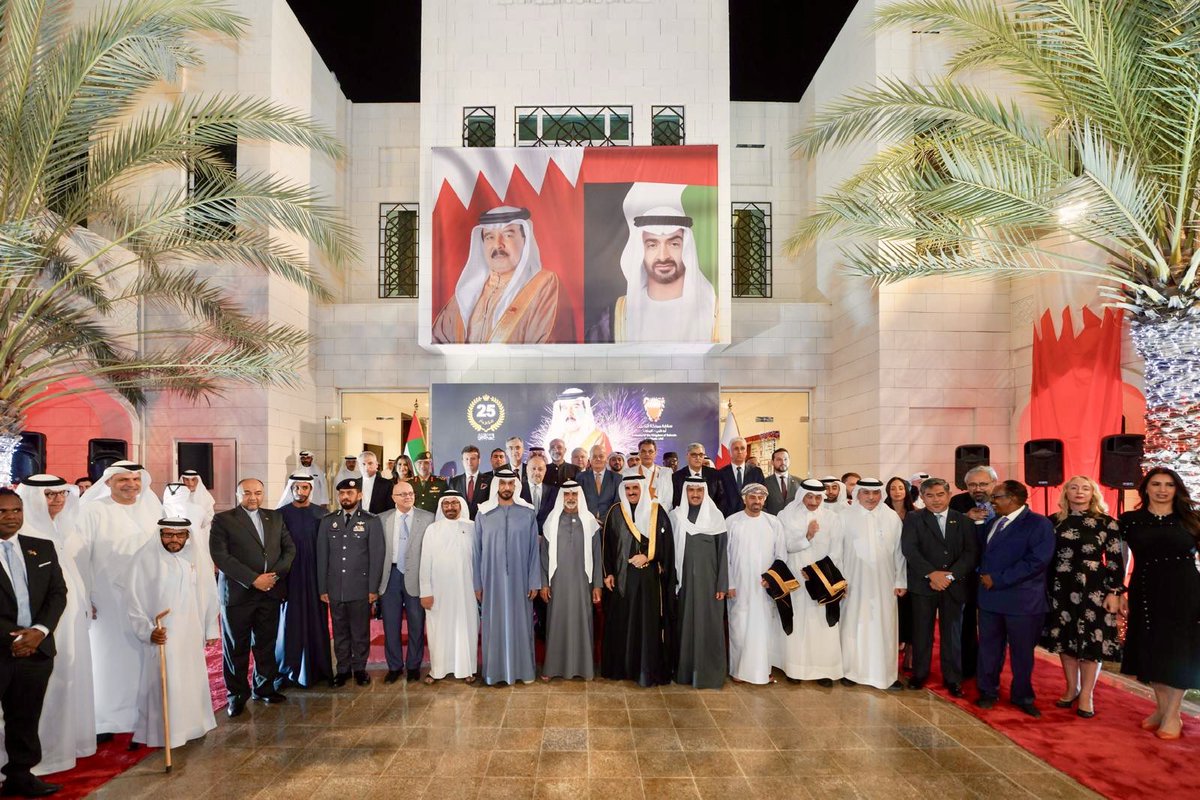 BahrainEmbUAE's tweet image. سفارة مملكة #البحرين لدى دولة #الإمارات العربية المتحدة تقيم حفلًا بمناسبة احتفال مملكة البحرين بأعيادها الوطنية