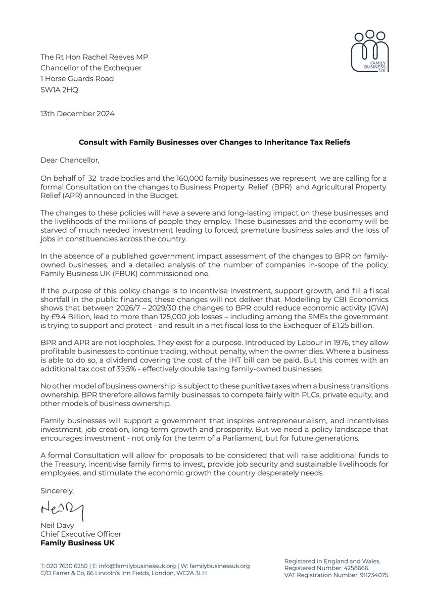 Andrew Griffith MP (@griffitha) on Twitter photo 125,000 job losses.
That's what <a href="/FamilyBizUK/">Family Business UK</a> have written to the Chancellor about this weekend.
And it gets worse... 🧵 125,000 job losses.
That's what <a href="/FamilyBizUK/">Family Business UK</a> have written to the Chancellor about this weekend.
And it gets worse... 🧵