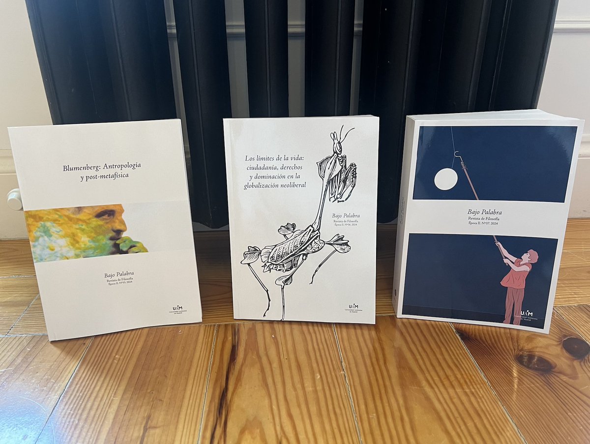 🌟 El equipo editorial de BAJO PALABRA se complace en anunciar que ya están en abierto los nuevos números 35, 36 y 37 año 2024 📖✨ ¡Sumérgete en nuevas ideas y reflexiones! 🧠💬
Consulta la TABLA DE CONTENIDOS: 👉 revistas.uam.es/bajopalabra/is… y en bajopalabra.es #Filosofía