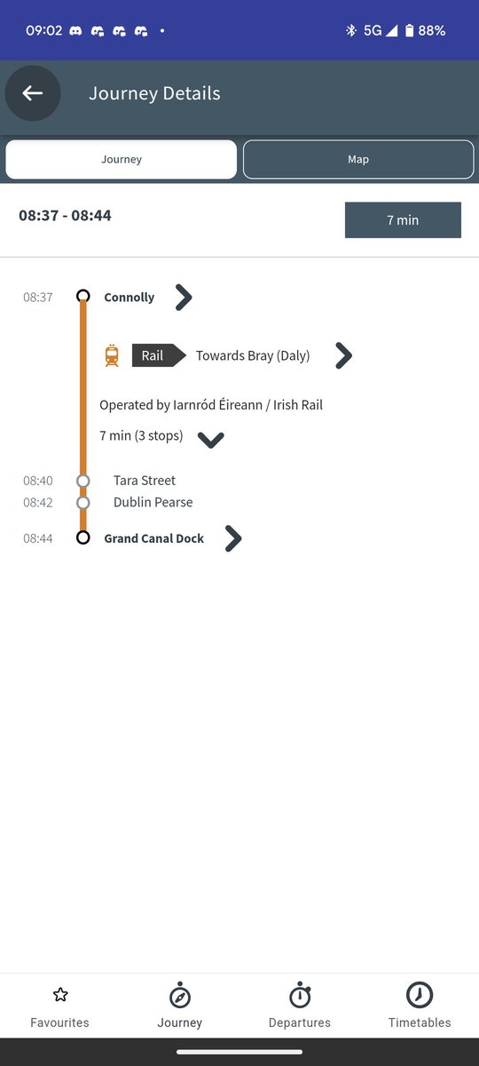 AFeatheredRose's tweet photo. @IrishRail I suppose I should be grateful that the old Irish Rail app at least tries to give platform numbers. The TFI Live monstrosity doesn't even bother. https://t.co/VnspwkwEsJ