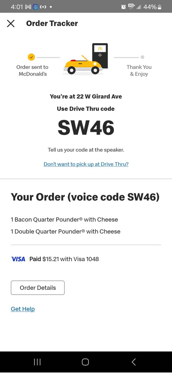 CLockard1313's tweet photo. @McDonalds Why can I place am order but the cashier say We are closed. 24 hr? Girard St mayhem https://t.co/1xR9GynYST
