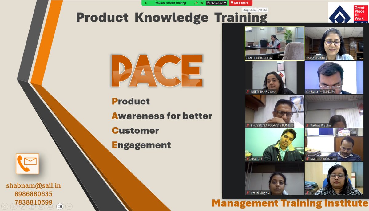 SAILranchi's tweet photo. The executives shall imbibe comprehensive technical knowledge of the company’s products. Various rolling challenges, quality issues, product standards and applications were discussed in detail. #productknowledge https://t.co/pWzgUd6bpq