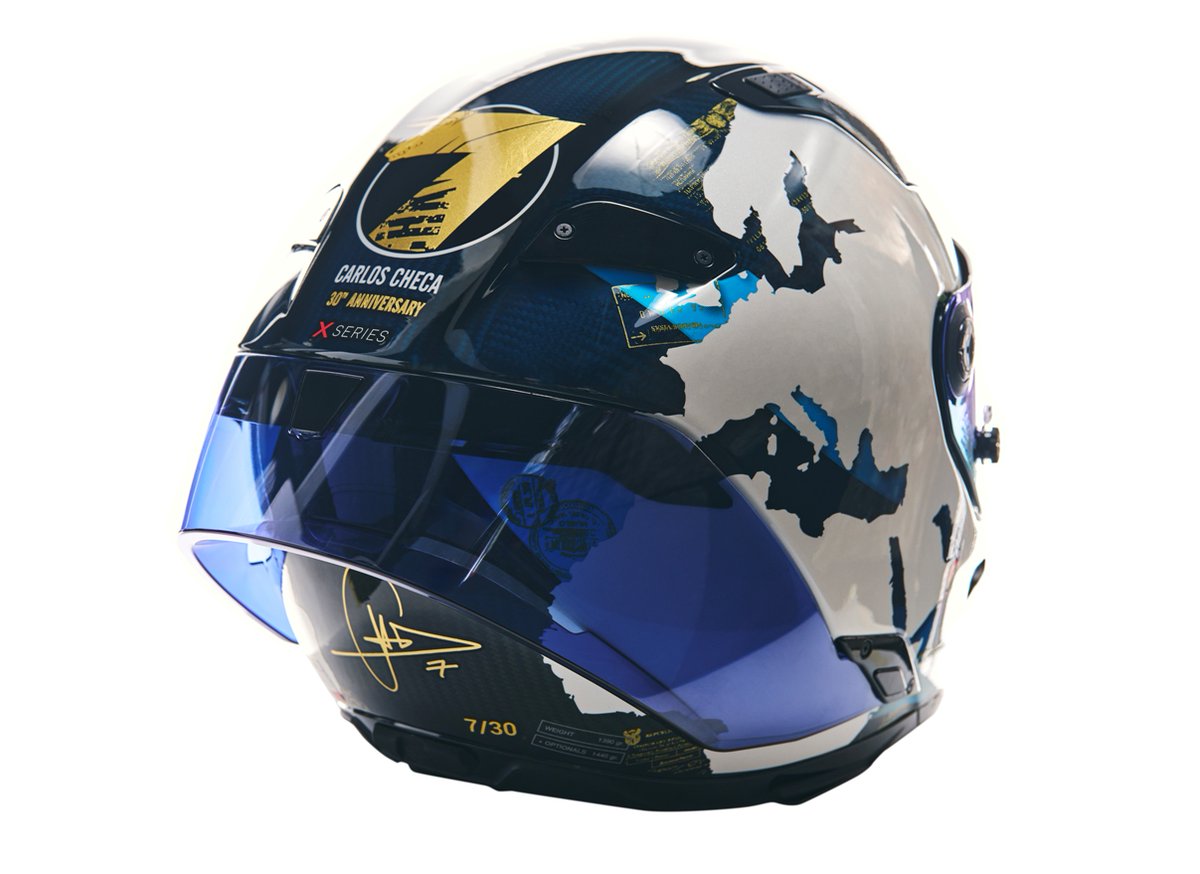 CarlosCheca7's tweet photo. Amigos, amigas!
Me ilusiona explicaros que llega el “Checa 30th Anniversary Limited Edition de @nolan_group !!
#embracetomorrow #redefineyourelegance #nolangroup #nolanhelmet #helmetdesign https://t.co/klKgPsYsDI