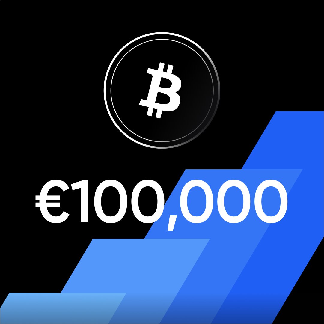 This morning, bitcoin also reached the €100,000 milestone 🚀 #bitcoin #100k  #ATH