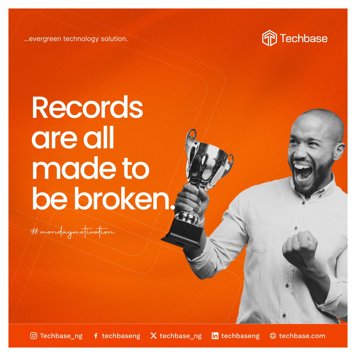 techbase_ng's tweet image. Records are benchmarks of achievement, but they also inspire others to push beyond what was previously thought possible. It's a testament to human potential and innovation.
Have a productive Monday and a record-breaking week ahead.
#motivationmonday #techbase #repairgadgets