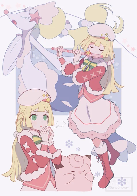 リーリエちゃん#ポケマスアート 