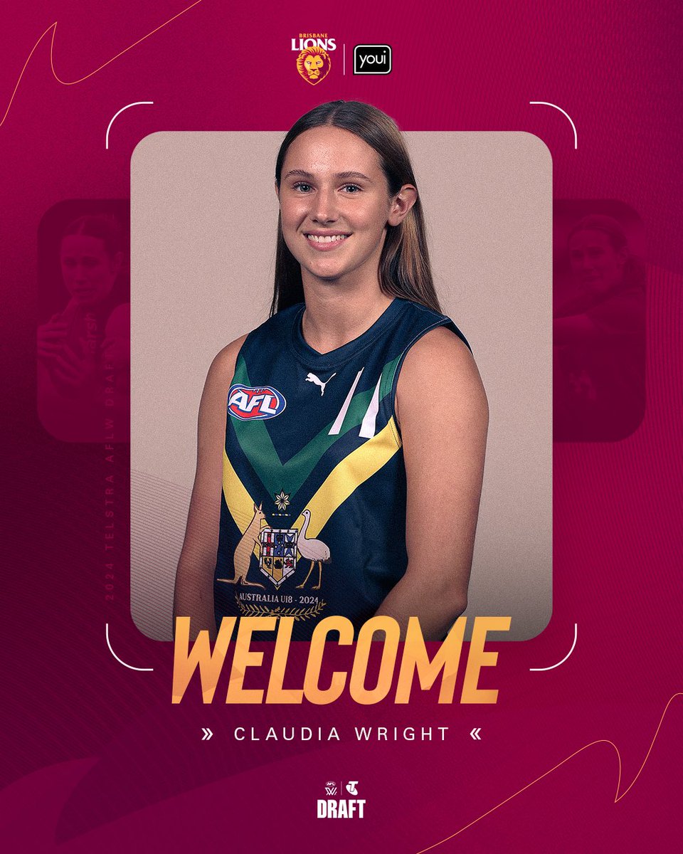 Welcome to the den Claudia! 🦁

#AFLWDraft