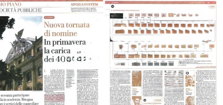 Partecipate Statali, nomine 2025. 
Dati e Societogramma <a href="/ComarInfo/">Gruppo CoMar</a> su <a href="/LaRepubblica_it/">La Repubblica It</a> <a href="/RepubblicaAF/">Repubblica Affari&Finanza</a> 

<a href="/MEF_GOV/">MEF</a> <a href="/GruppoCDP/">Cassa Depositi e Prestiti</a> <a href="/AnsaldoEnergia/">Ansaldo Energia</a> #Autostrade <a href="/Fincantieri/">Fincantieri</a> <a href="/Italgas/">Italgas</a> <a href="/SACEgroup/">SACE</a> <a href="/SIMEST_IT/">SIMEST</a> <a href="/snam/">Snam</a>