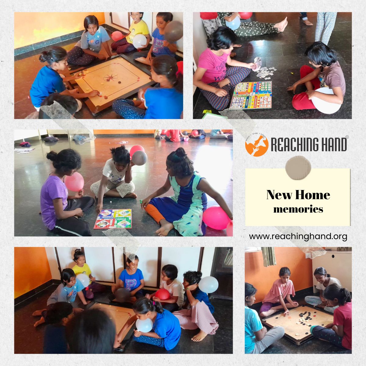 ReachingHandBlr's tweet image. At New Home, a simple game of Carom brings so much joy, connection, and plenty of excited screams!
Watching the girls share laughs, take turns, cheer each other on, and burst into excited shouts is heartwarming.  #Empowerment  #reachinghand