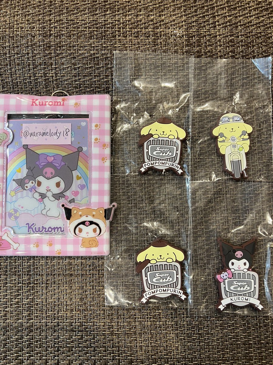 【交換】 サンリオ ラバーマグネット スーパーカブ ガチャ

譲: プリン 2種　クロミ B

求: クロミB &gt;&gt; マイメロ 2種

※郵送希望
※まとめて交換いただける方、条件の良い方優先

よろしくお願い致します🙇‍♀️