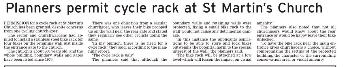 StAMooringCte's tweet image. Actually it is the planning law which permitted the cycle rack not the planners.