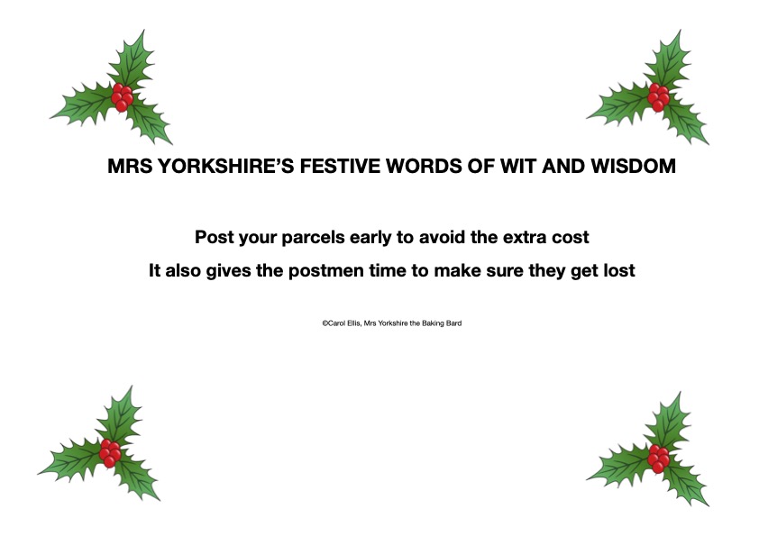 YorksBakingBard's tweet photo. 🤣🤣🤣😬📮📦 #Christmas #FestiveSeason #WitAndWisdom #christmaspost #royalmail #parcelpost #poetry #poetrycommunity #poetrylovers #poet #poets #poem #poems #writerscommunity #writers #rhymes #wordsmith #wordplay #puns #joke #jokeoftheday #jokes https://t.co/dc4iAv8XLL