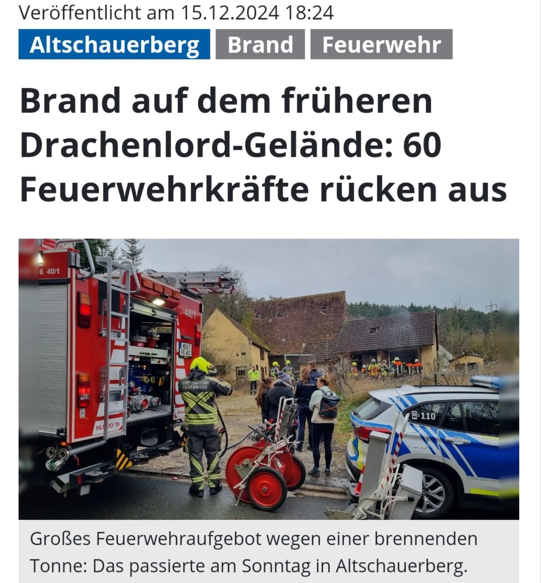 Vivian_Veganer's tweet photo. Kannste dir nicht ausdenken

-Kreisfeuerwehrsprecher Rainer Weiskirchen
-60 Feuerwehrkräfte
-20€ Sachschaden https://t.co/qCO2zZFbiL