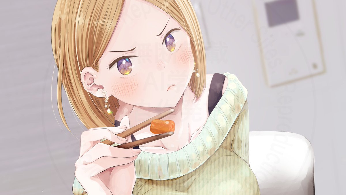 「アップしました。→  」|栗田あぐりのイラスト