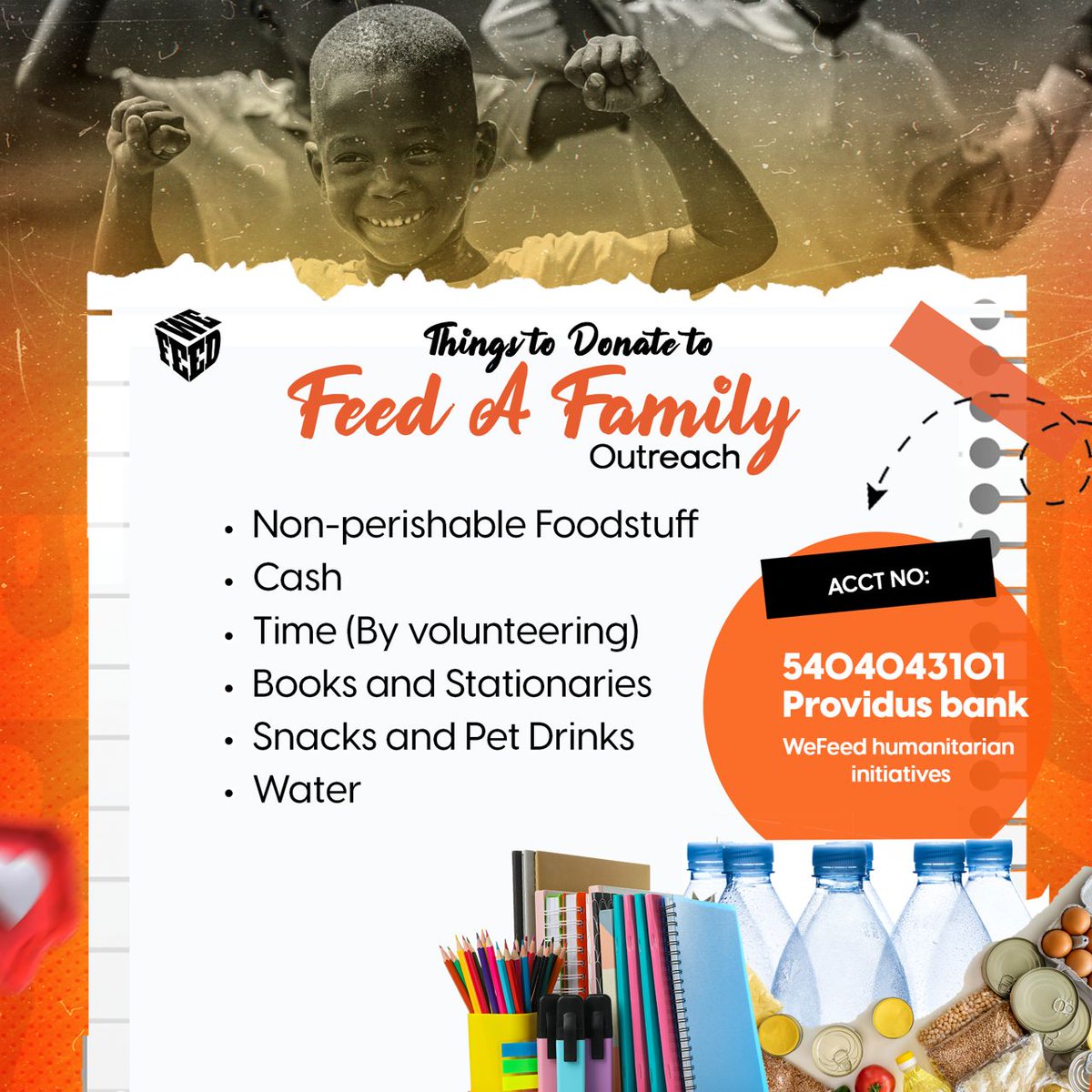 WefeedNG's tweet photo. It's timeeeeeeee πππ
Tell a friend to tell a friend π
#wefeed #Christmas2024 #family #outreach https://t.co/3lZckIfm3b