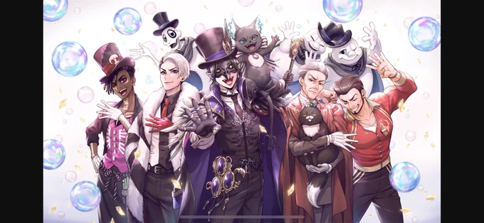 周年カードのイラストめちゃくちゃいいので見て欲しい、5周年は誰だろう楽しみ 