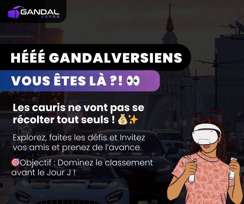 gandalverse's tweet photo. Hééé Gandalversiens, vous êtes là ?!

Les cauris ne vont pas se récolter tout seuls !
🔥Défis: Plus vous participez, plus vous collectez
👥Invitez vos amis et prenez de l’avance
🎯Dominez le classement avant le Jour J
➡️ C’est le moment de montrer qui est le boss dans Gandalverse https://t.co/F5cNao2VNw
