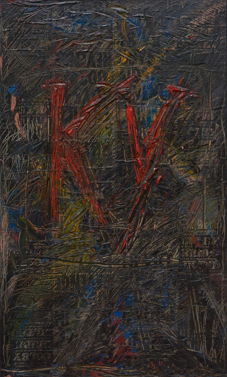 hunterian's tweet image. Many of the works in ‘Digging in Another Time: Derek Jarman’s Modern Nature’ were informed by the artist’s AIDS activism. Jarman campaigned tirelessly against representations of the illness in British media and his later paintings convey a palpable sense of anger.