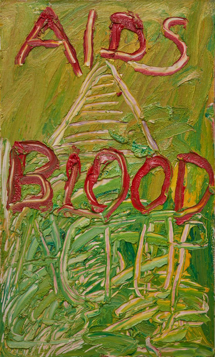 hunterian's tweet image. Many of the works in ‘Digging in Another Time: Derek Jarman’s Modern Nature’ were informed by the artist’s AIDS activism. Jarman campaigned tirelessly against representations of the illness in British media and his later paintings convey a palpable sense of anger.