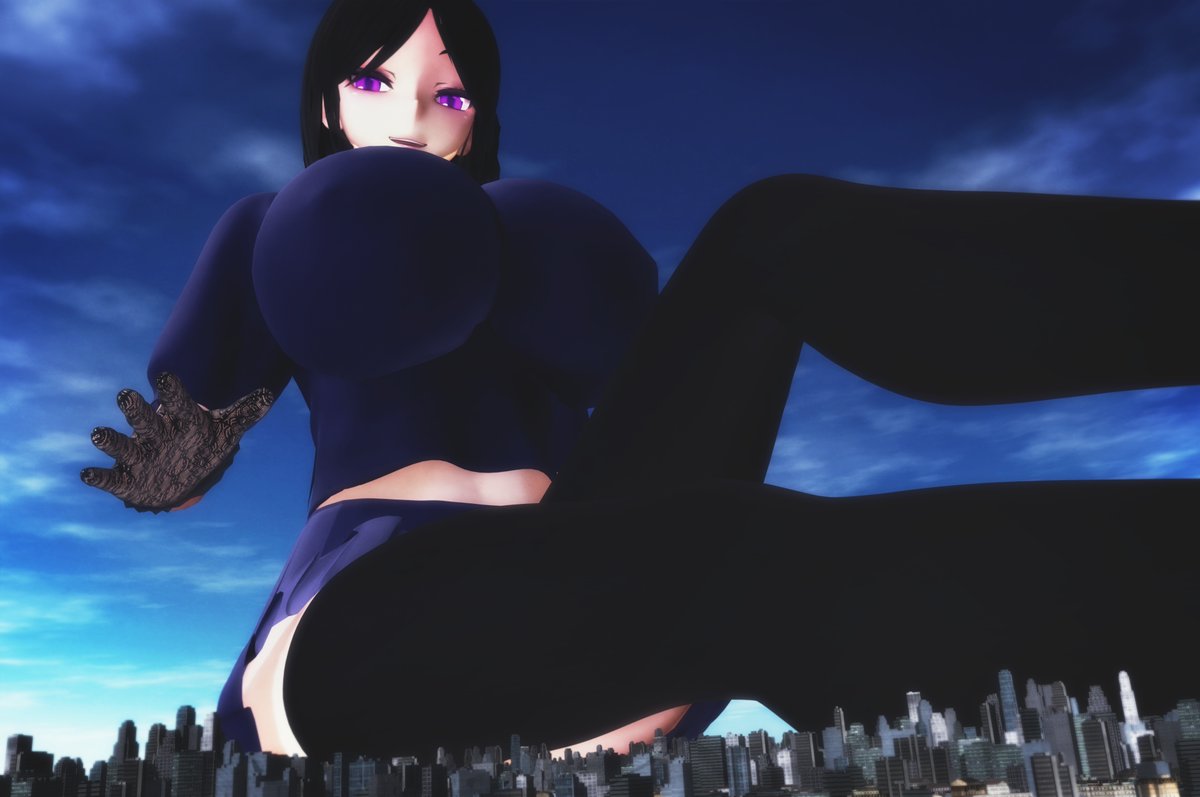 The Empress felt like relaxing after a long day in Rosefield when spotting your tiny city she can't help but feel excited, now is she dangerous....eh....maybe?
Pic by <a href="/SakiNaturally/">Saki Naturally 🌸💚</a> 
Satomi Model by @/mmd_perry
Satomi belongs to me.
