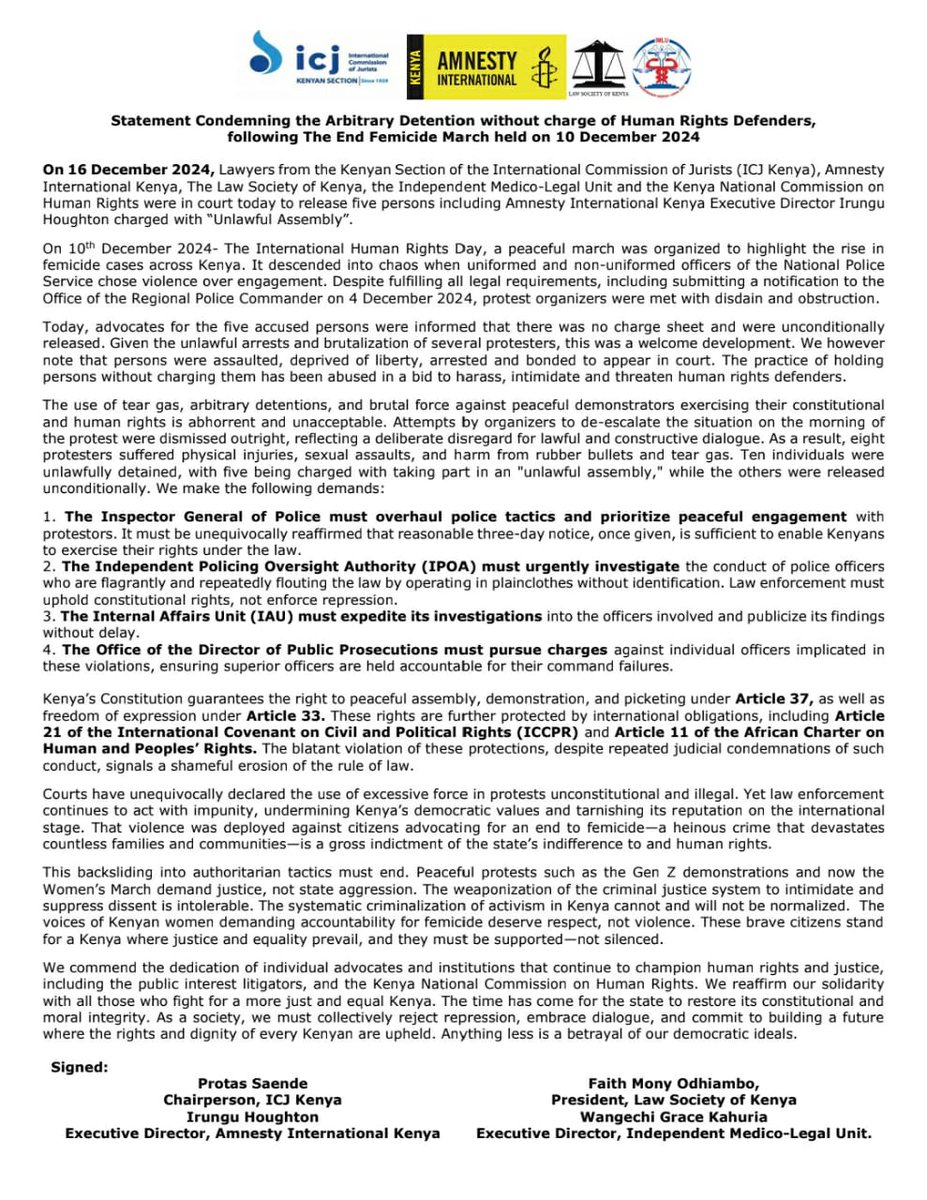 JOINT STATEMENT: Today, advocates for the five accused persons were informed that there was no charge sheet and were unconditionally released. Given the unlawful arrests and brutalization of several protesters, this was a welcome development.

We however note that persons were