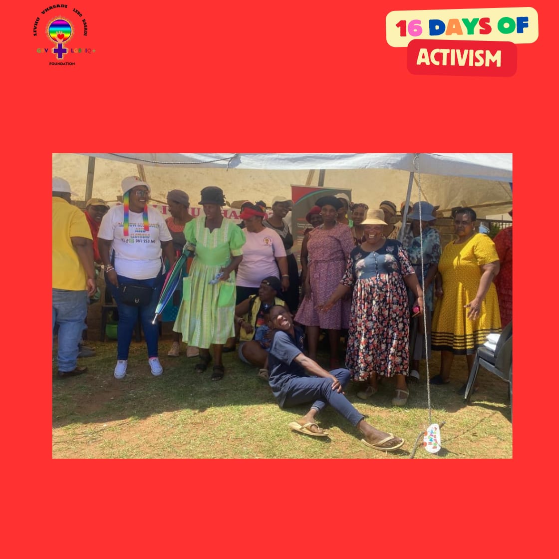 BasadiLebo's tweet photo. The final day of the Lebo Basadi Foundation's 16 Days of Activism on Friday the 13th was a heartfelt and memorable occasion. In collaboration with Safe Place International, Pachedu, and Khanya Lesedi Foundation, the event brought together 100 grandparents of LGBTI individuals, https://t.co/n1Jyw4i7BW
