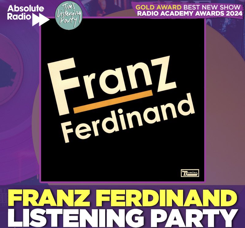 LlSTENlNG_PARTY's tweet photo. The @Franz_Ferdinand @LlSTENlNG_PARTY with @alkapranos and @B0bHardy - now available worldwide wherever you get your podcasts https://t.co/hUX3CqIi4G https://t.co/oPi6kCv6Ep