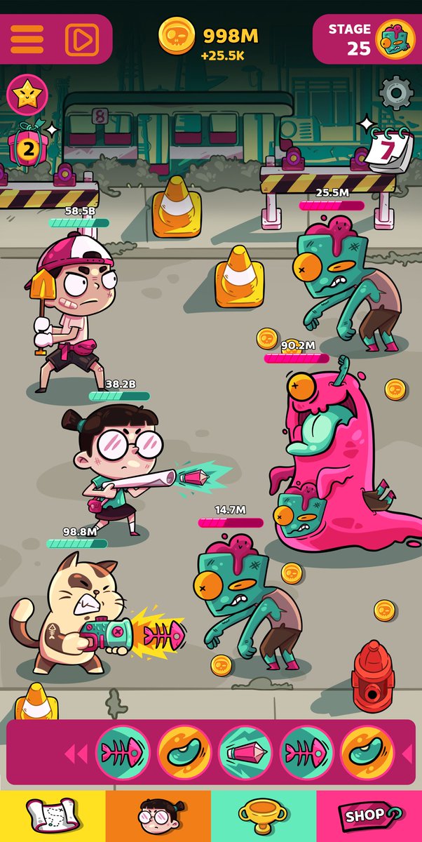 Viimy98's tweet photo. This is my little UI Game Project
Zombie War: Doomsday 🧟‍♂️🧟‍♀️🧟 #uigame #illustration #zombie https://t.co/IrP40Wmw2H