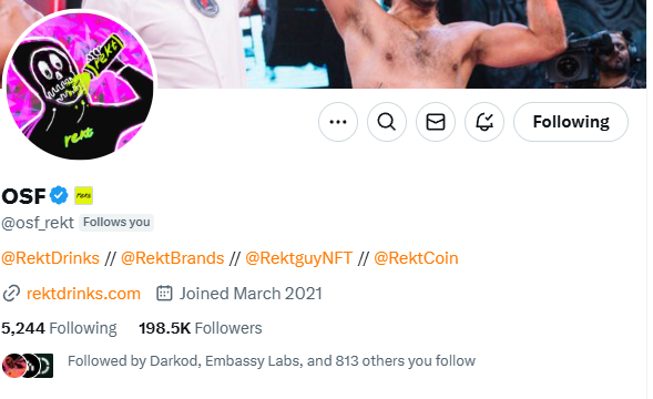 vincevanbtc's tweet photo. What a GM! ☕️

OSF just followed me! Made my day Legend! 🚀

REKT WORLD DOMINATION https://t.co/kOe4T9mYAb