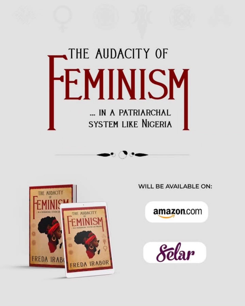 CalebJerryNg's tweet photo. #Anticipate this great book by my dear friend #Irabor #Freda #Akhere !!
“THE AUDACITY OF FEMINISM”
#author
#TheAudacityOfFeminism
#AfricanFeminism
#LeadershipInclusion
#BookLaunch #comingsoon https://t.co/q2QJ4qupIM