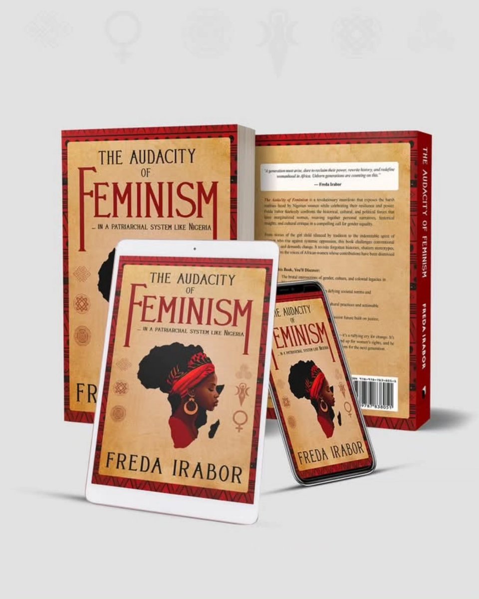 CalebJerryNg's tweet photo. #Anticipate this great book by my dear friend #Irabor #Freda #Akhere !!
“THE AUDACITY OF FEMINISM”
#author
#TheAudacityOfFeminism
#AfricanFeminism
#LeadershipInclusion
#BookLaunch #comingsoon https://t.co/q2QJ4qupIM