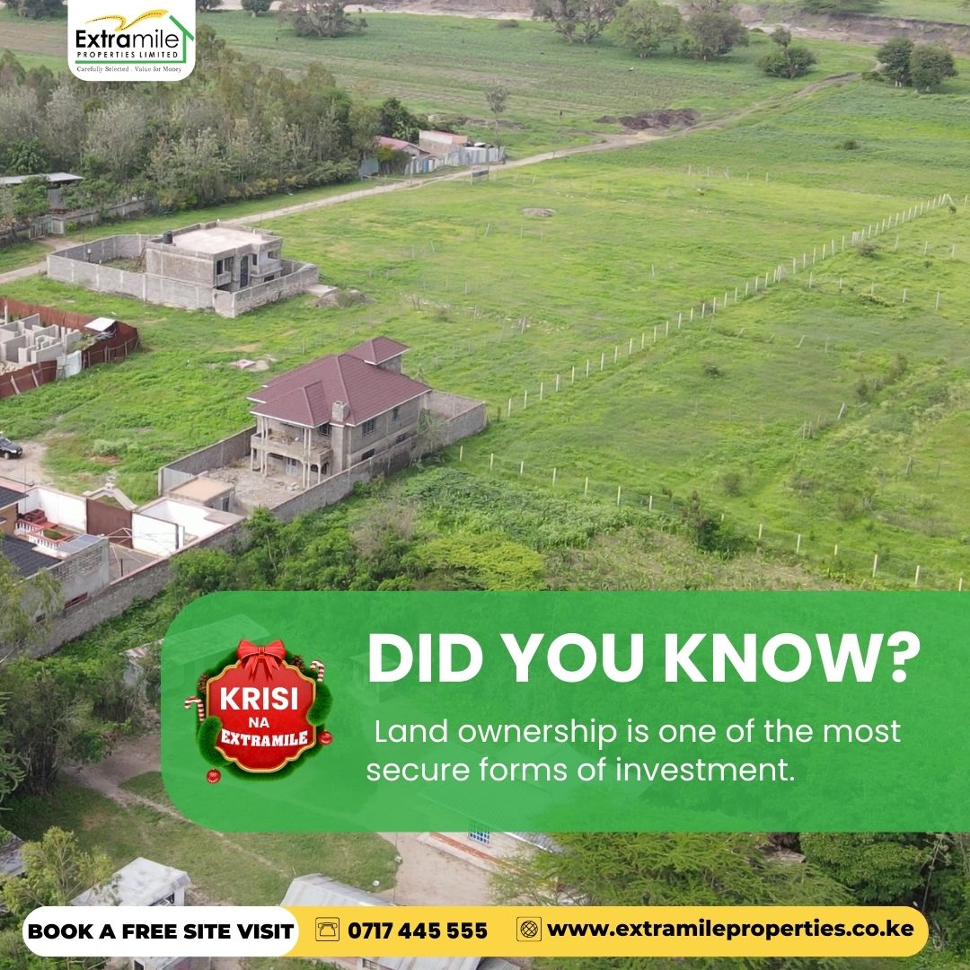 XMProperties254's tweet photo. Land ownership is one of the most secure forms of investment. 

Secure your future with Extramile Properties.  

Book a free site visit today! 

📞Call 0717 445 555 
💬 WhatsApp: https://t.co/NpiTGd1RN9

#LandInvestment #Kenya #ExtramilePropery https://t.co/YD4fkptWdl