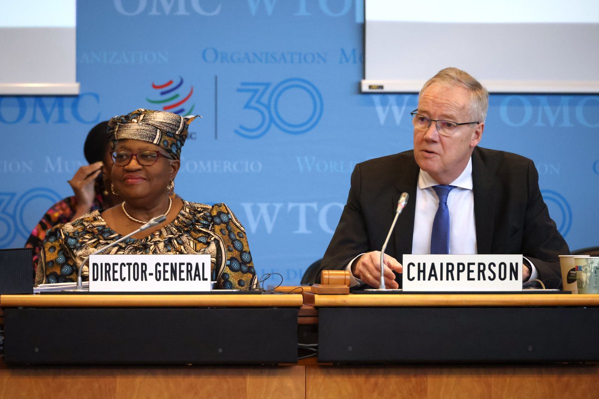 The final General Council meeting of the year is underway, chaired by <a href="/NorwayAmbWTO/">Petter Ølberg</a> Petter Ølberg. Members are reviewing the progress made and reflecting on ways forward on the #RoadtoMC14.