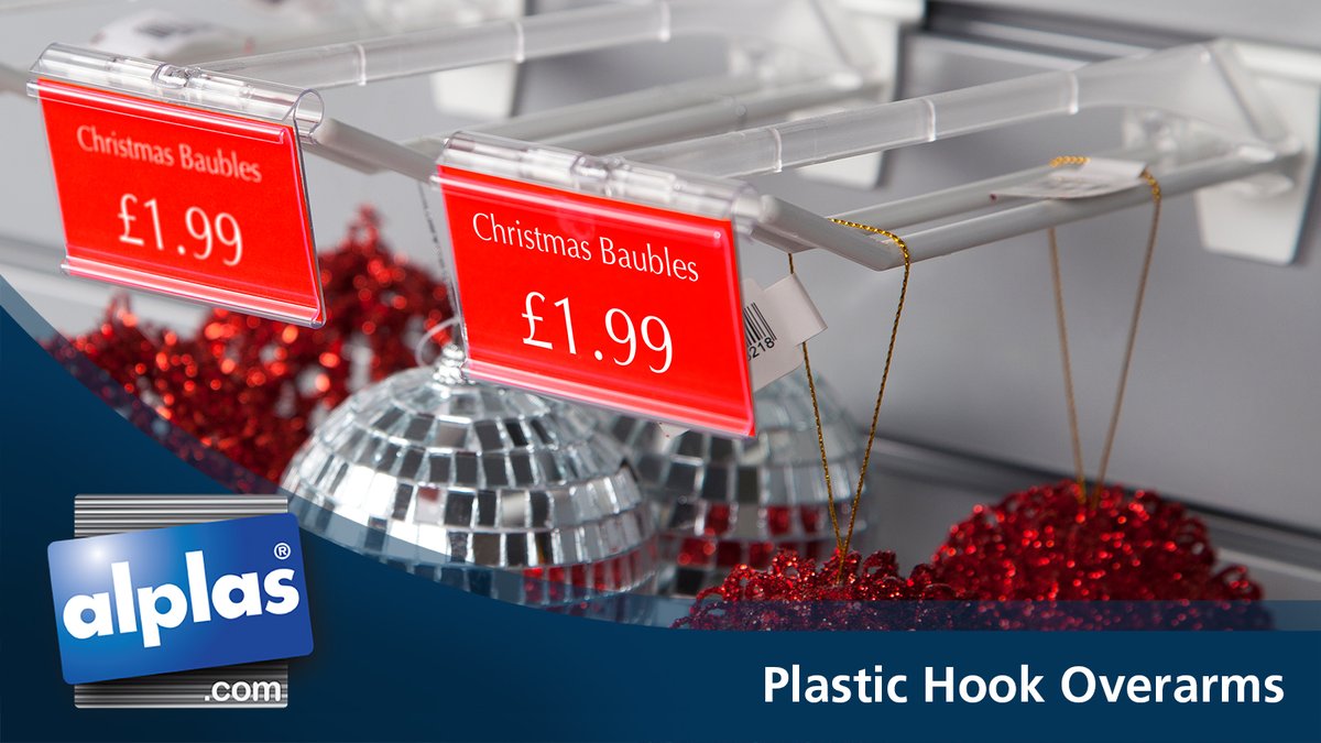 Showcase prices above your product display on the merchandising hook, with our Hook Overarm for Plastic Hooks.

Ensuring customers can navigate your displays, our Hook Overarm for Plastic Hooks allow customers to receive the information they need to make an informed decision.