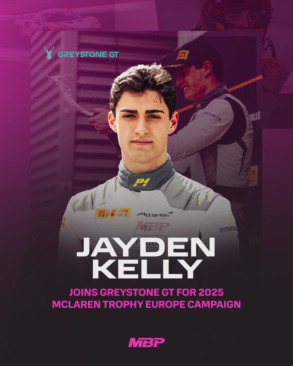 MBP (@weare_mbp) on Twitter photo ๐จ Jayden Kelly returns to McLaren Trophy Europe for 2025 campaign ๐จ
We are thrilled to announce that Jayden will be joining forces with <a href="/GreystoneGt/">Greystone GT</a> for the upcoming season! ๐ค
#WeAreMBP #MBPTalent ๐จ Jayden Kelly returns to McLaren Trophy Europe for 2025 campaign ๐จ
We are thrilled to announce that Jayden will be joining forces with <a href="/GreystoneGt/">Greystone GT</a> for the upcoming season! ๐ค
#WeAreMBP #MBPTalent