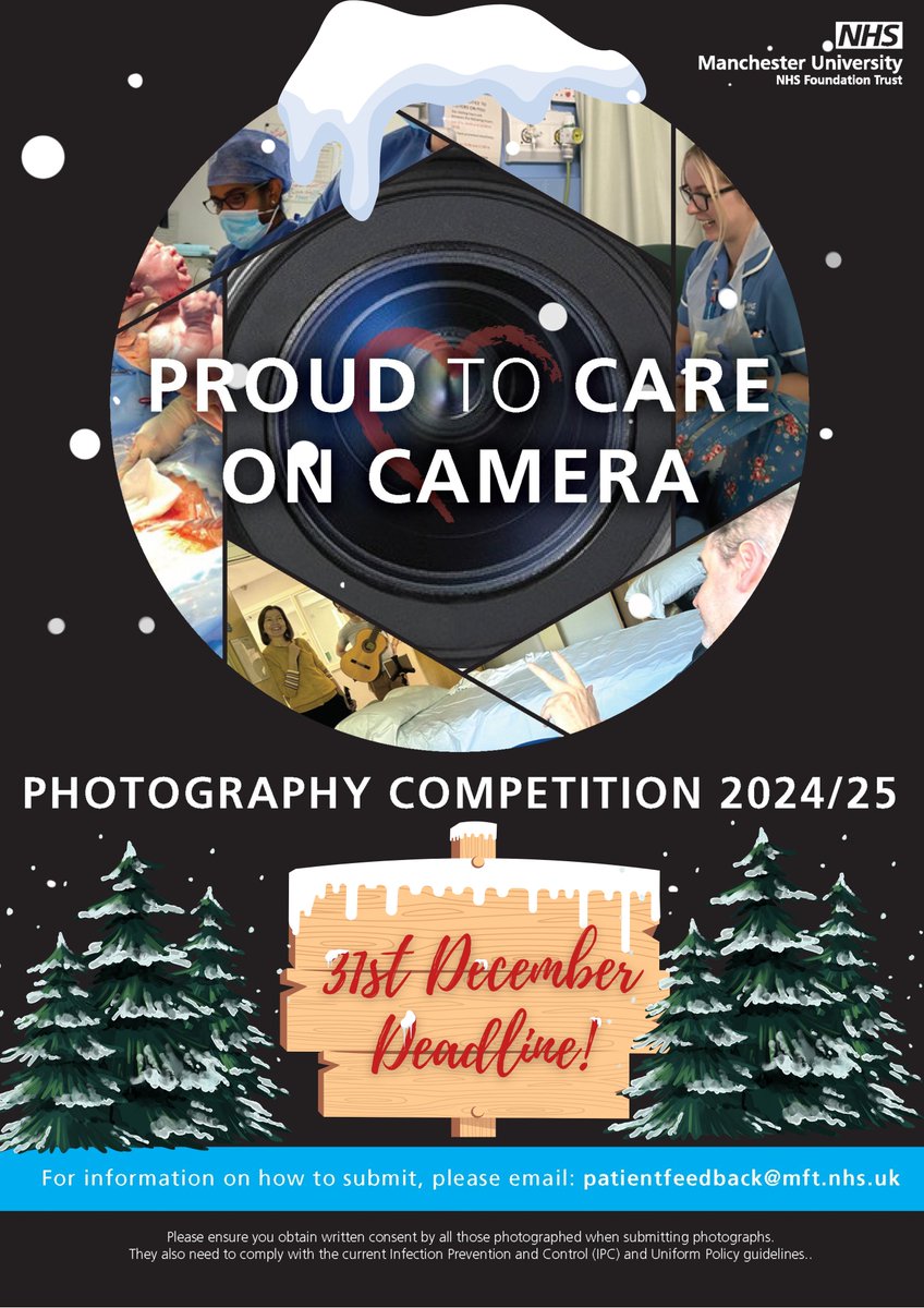 Patient Experience (@mft_patientexp) on Twitter photo The 31st deadline is fast approaching, get your submissions in! Lots of festivities going on leading up to Christmas, lets show case the extra special care we give to those with us over the Christmas period! Send to patientfeedback@mft.nhs.uk #NHS The 31st deadline is fast approaching, get your submissions in! Lots of festivities going on leading up to Christmas, lets show case the extra special care we give to those with us over the Christmas period! Send to patientfeedback@mft.nhs.uk #NHS