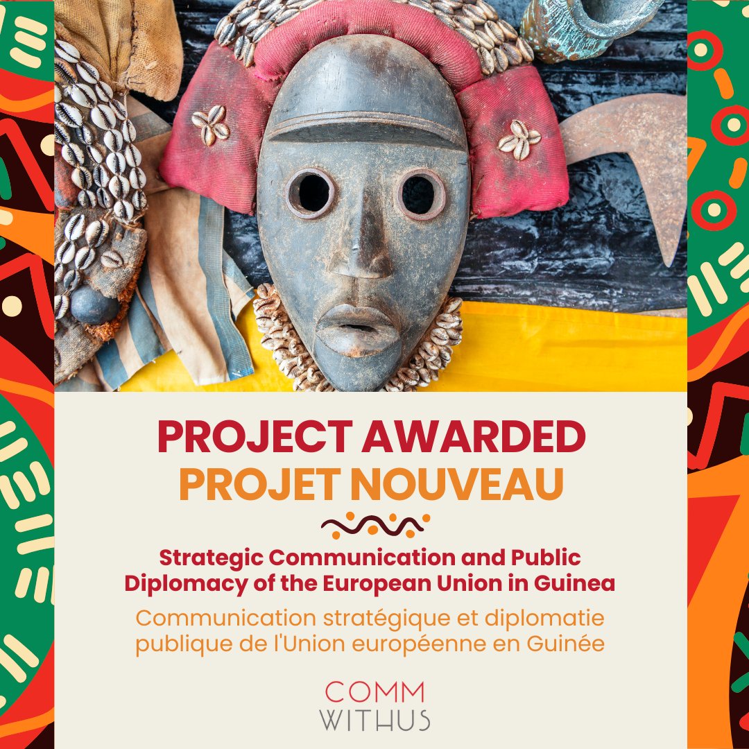 commwithuseu's tweet photo. We are thrilled to expand our footprint in #Africa with a new #EU #communication project in #Guinea! 🇬🇳 
Nous sommes ravis d'étendre notre présence en #Afrique avec un nouveau projet de #communication #UE en #Guinée ! 🇬🇳

#ProjectAward #EUinAfrica #CommWithUs https://t.co/ayjZDadEry