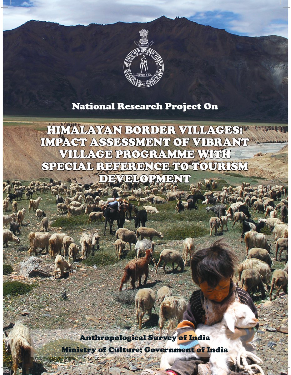 ansigoi's tweet photo. Anthropological Survey of India has initiated a National Research Project on Himalayan Border Villages : Impact Assessment of Vibrant Village Programme with Special Reference to Tourism Development.
#NationalProject #Project https://t.co/qvkt6fhHaY