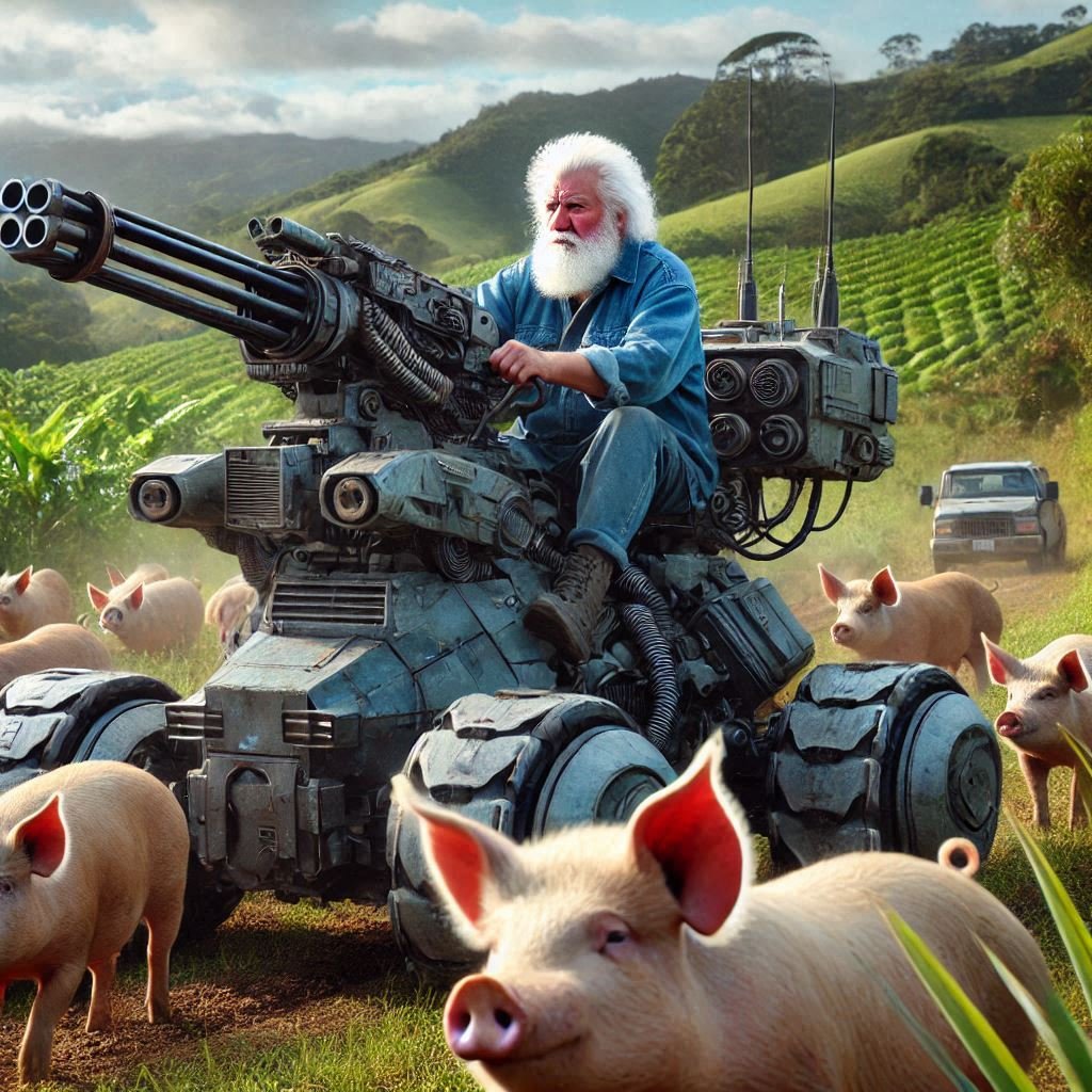 SanityRetention's tweet photo. "We don't take kindly to poachers round these here parts!"
JUSTICE FOR THE PIG KING!
#JusticeForStu #Poaching #Coromandel #nzpol
