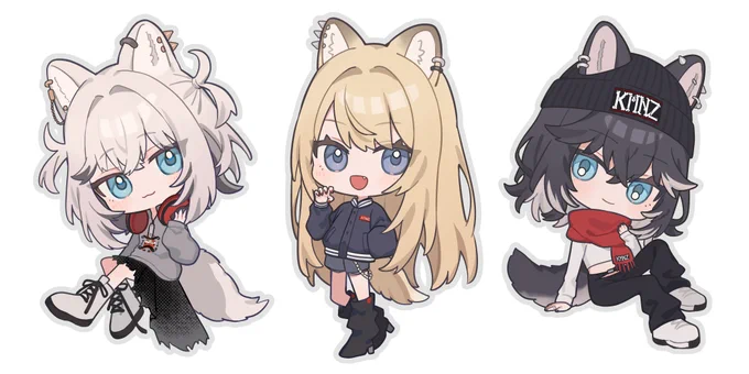 『KMNSUPPLY』にてアクキー用SDイラストを描かせていただきました! どうぞよろしくお願いいたします。 #KMNZ