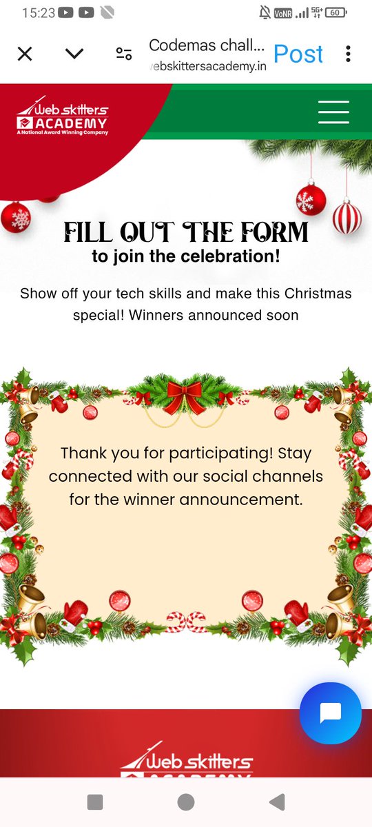 rjanardhan's tweet image. Wish2Win 🍀 ✨ 🏆 

#codemaschallenge #codingcontest #giveawayalert #contestalert #amazonvoucher #WebskittersAcademy
@WebSkitters_Edu

Join 🔖
@kalpana7867
@Godisgreat001
@s4success2win
@prashantjm786
@KalpaM10